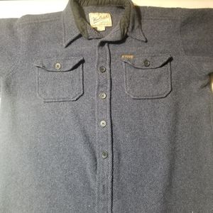 Woolrich sz L Outdoor 100% wool shirt